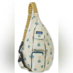 Kavu Rope Canvas Sling Bag In Pineapple Express